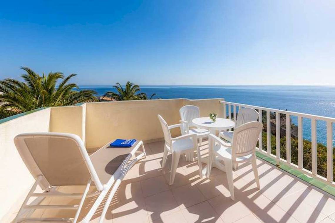 Hotel Balkon mit Meerblick im Blau Punta Reina