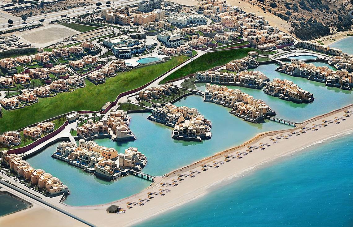 The Cove Rotana Resort in Ras al Khaimah, Aussenansicht des Hotels