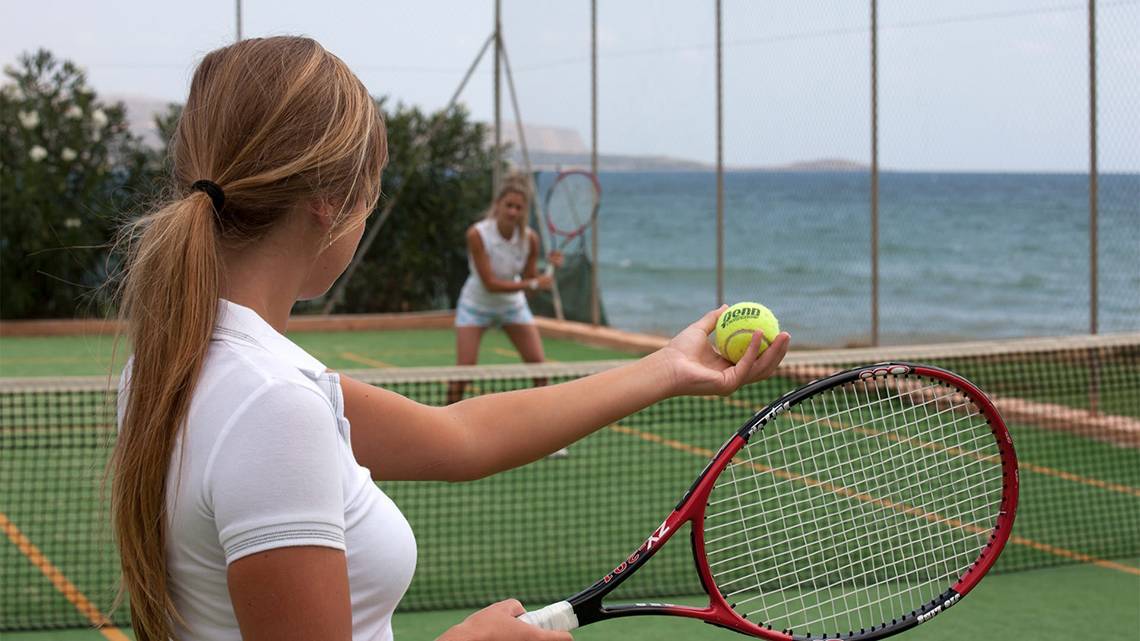 Kiani Beach Resort in Kreta, Tennis