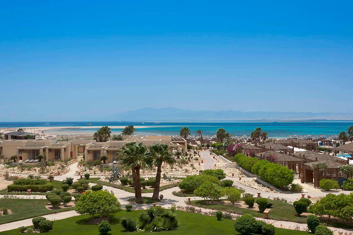 Sheraton Soma Bay Hotel in Hurghada, Aussenansicht des Hotels