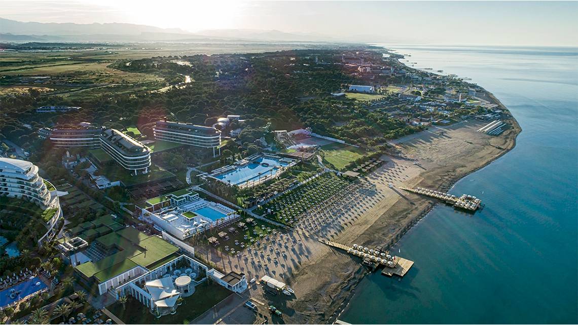 Voyage Belek Golf & Spa, Aussenansicht des Hotels