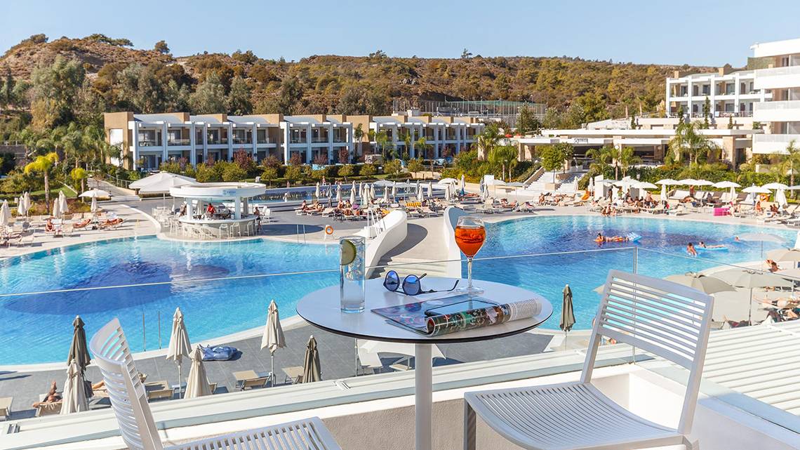 Princess Andriana Resort & Spa in Rhodos, Aussenansicht des Hotels
