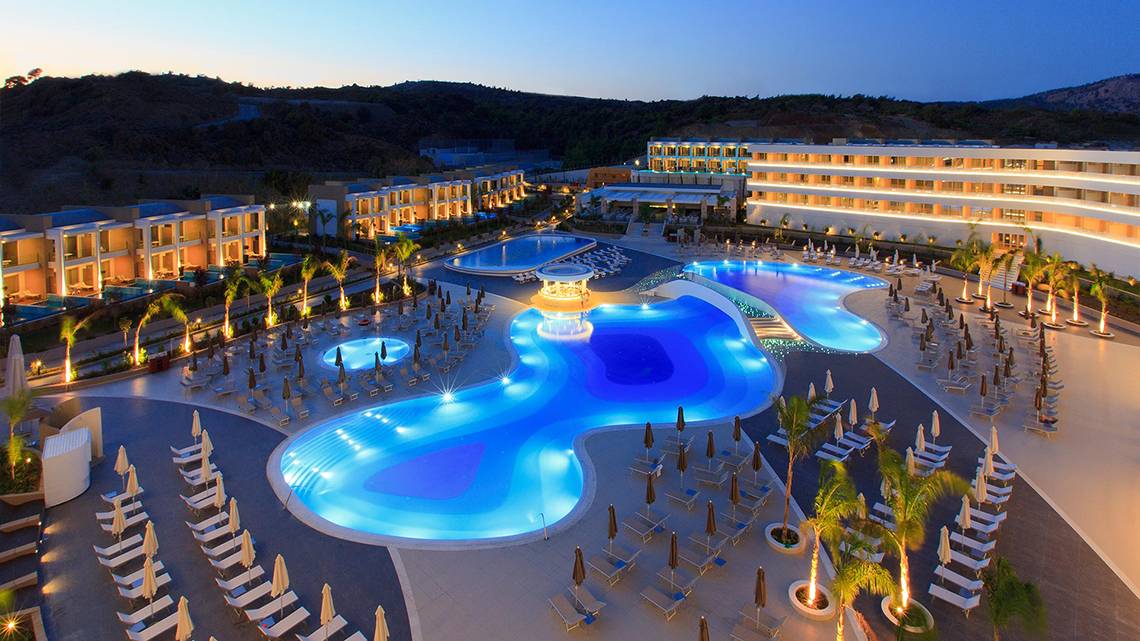 Princess Andriana Resort & Spa in Rhodos, Aussenansicht des Hotels