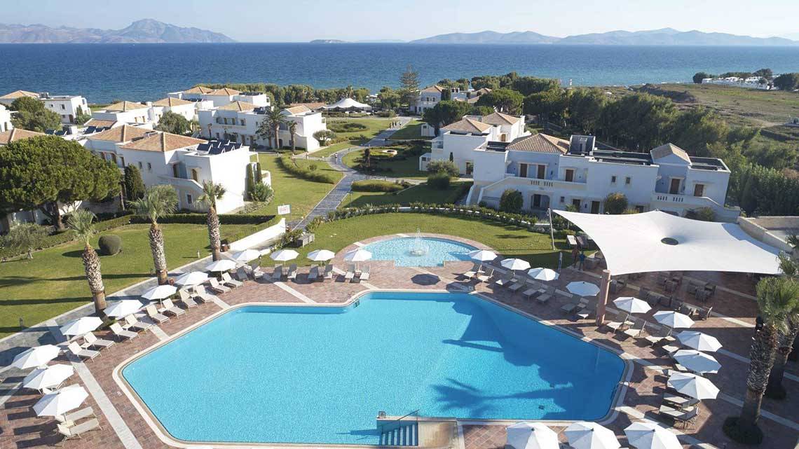 Neptune Hotels Resort in Kos, Pool Blick