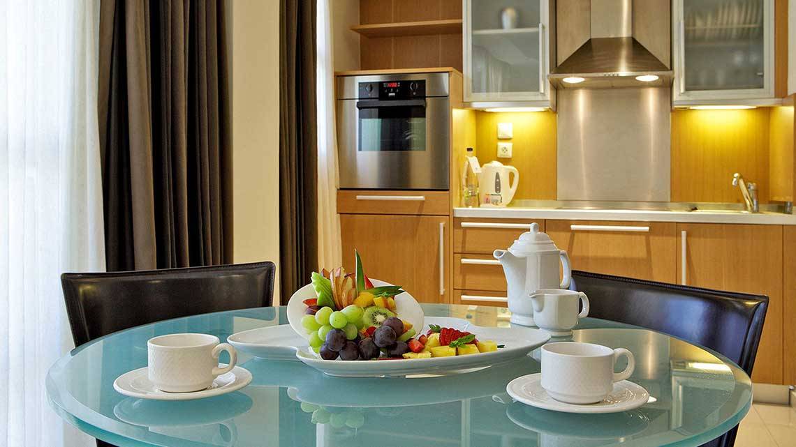 Neptune Hotels Resort in Kos, Suite Küche