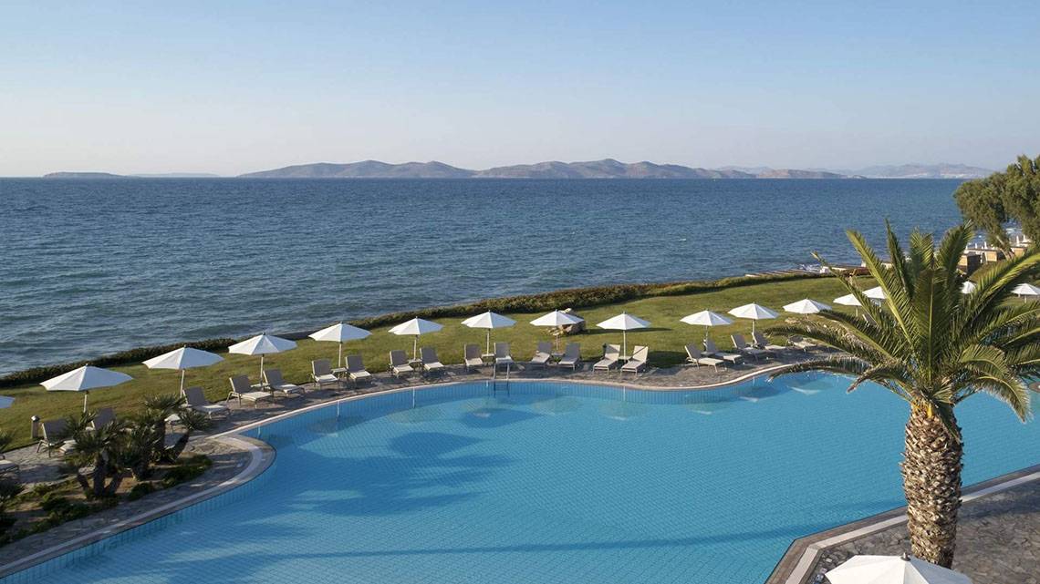 Neptune Hotels Resort in Kos, Pool, Meer