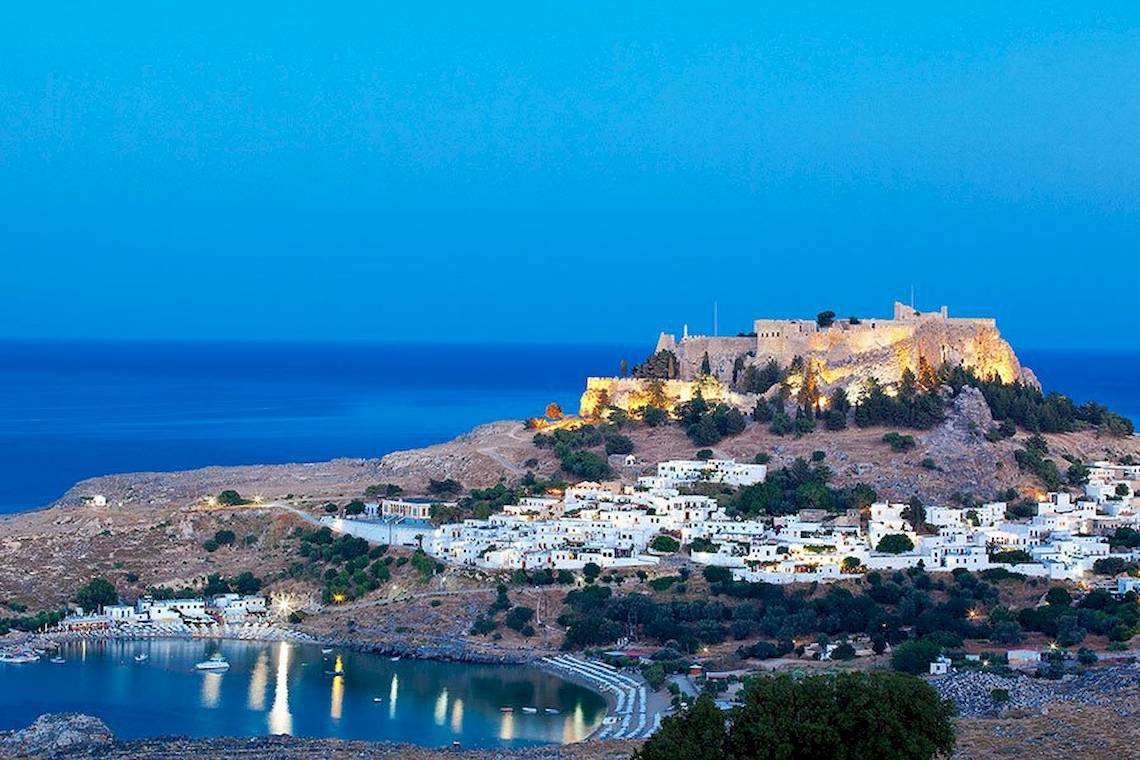 Lindos Bay in Rhodos