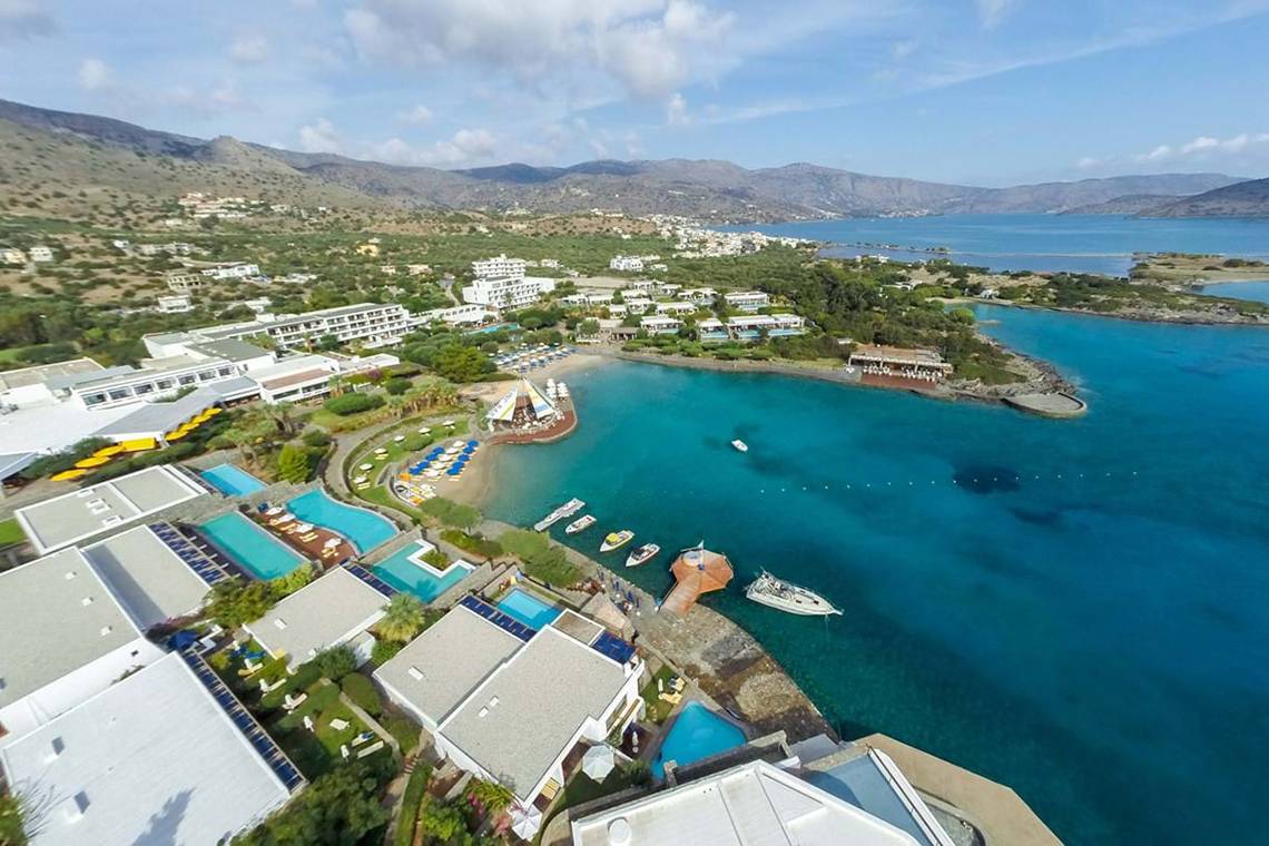 Elounda Bay Palace in Kreta, Aussenansicht des Hotels