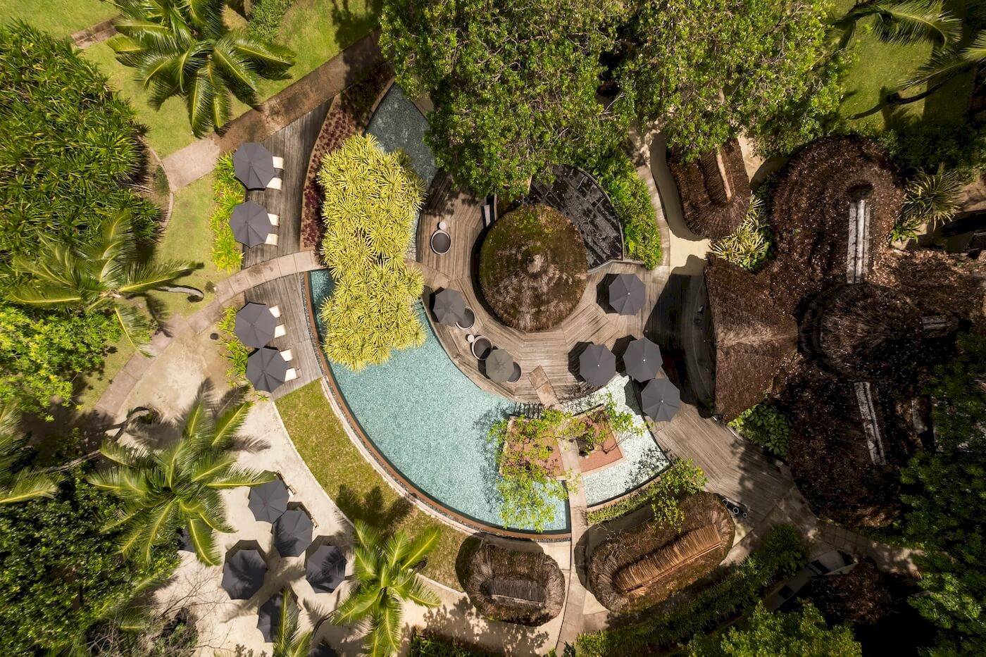 Constance Ephelia Resort Pool aus der Vogelperspektive