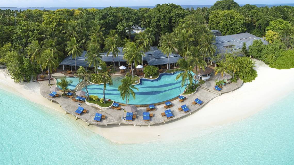 Royal Island Resort & Spa in Malediven, Aussenansicht, Strand, Meer