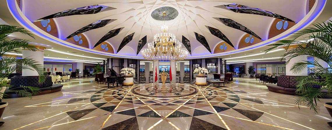 Crystal Sunset Luxury Resort, Antalya, Empfangshalle des Hotels