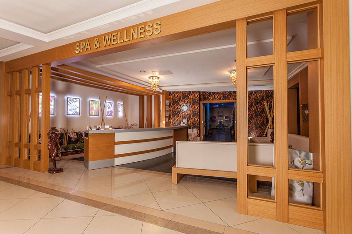 Empfangsbereich des Spa & Wellness Bereichs des Sultan of Side Hotels