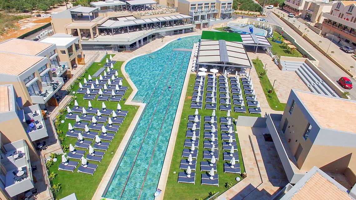Kiani Beach Resort in Kreta, Pool
