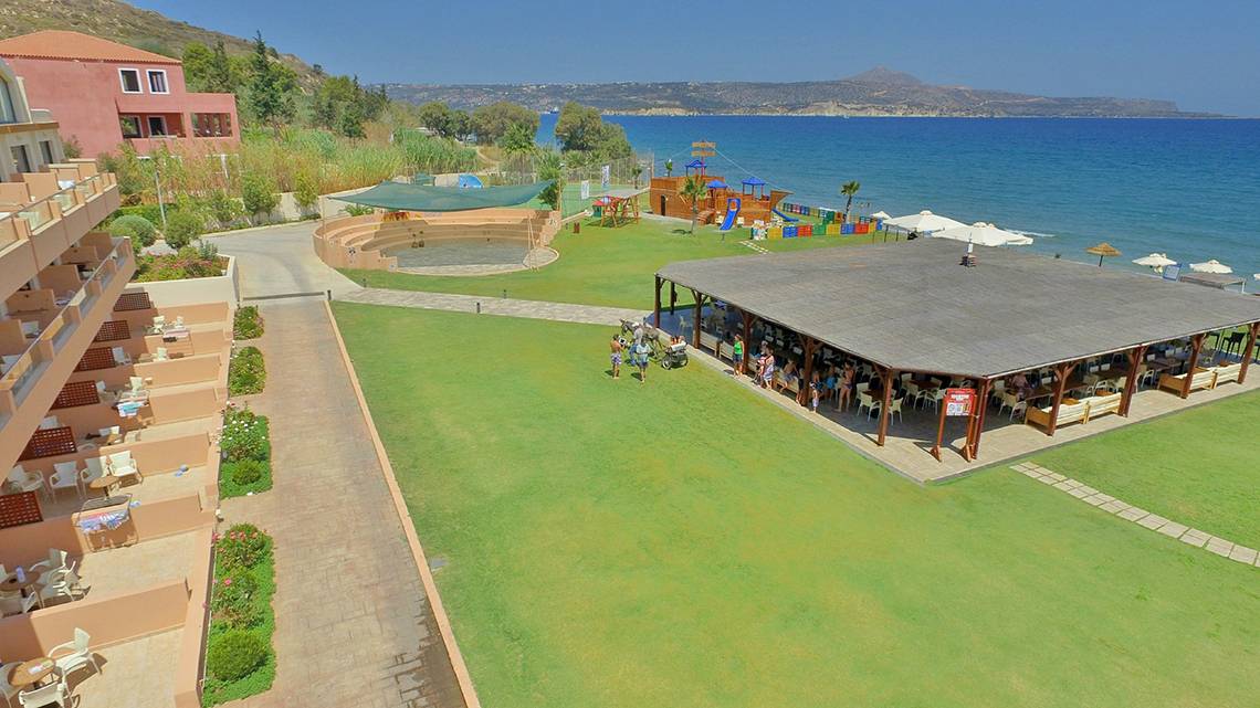 Kiani Beach Resort in Kreta, Garten