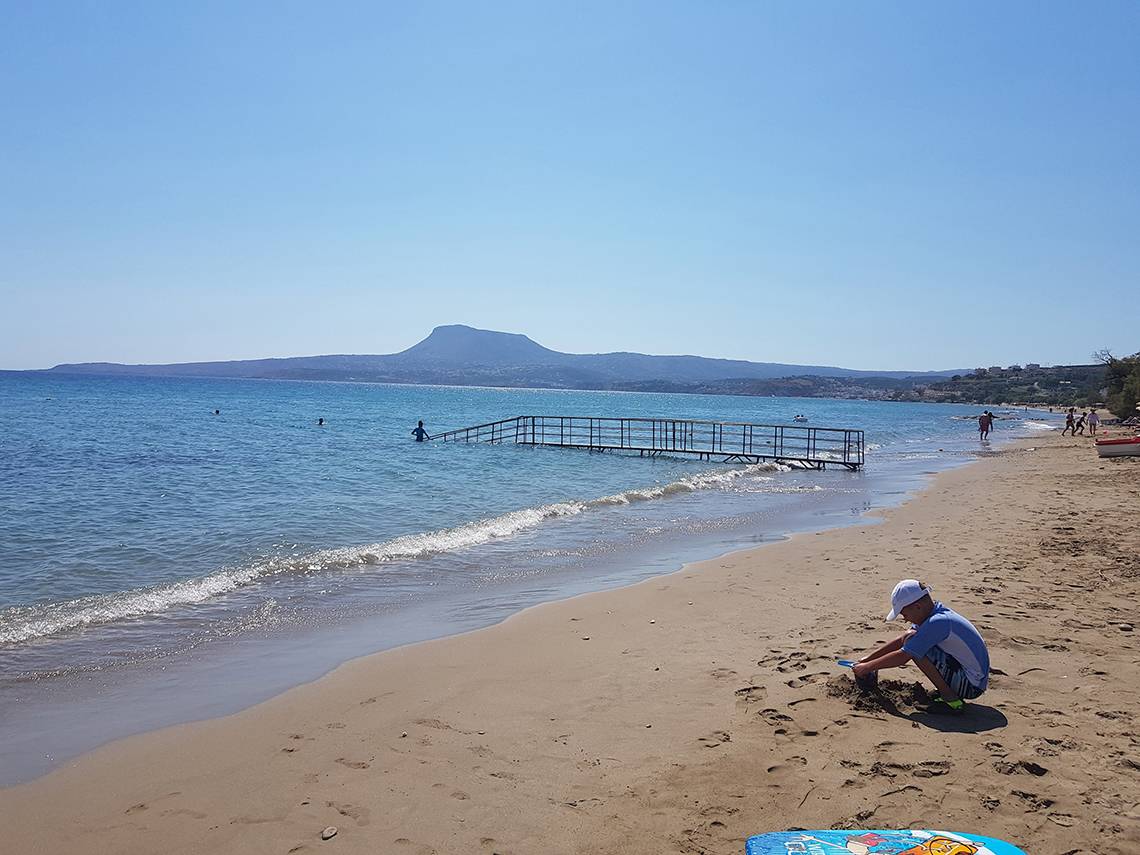 Kiani Beach Resort in Kreta, Strand