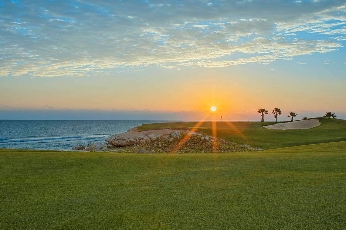 Sonnenuntergang auf dem Golfplatz des Sheraton Soma Bay Resorts