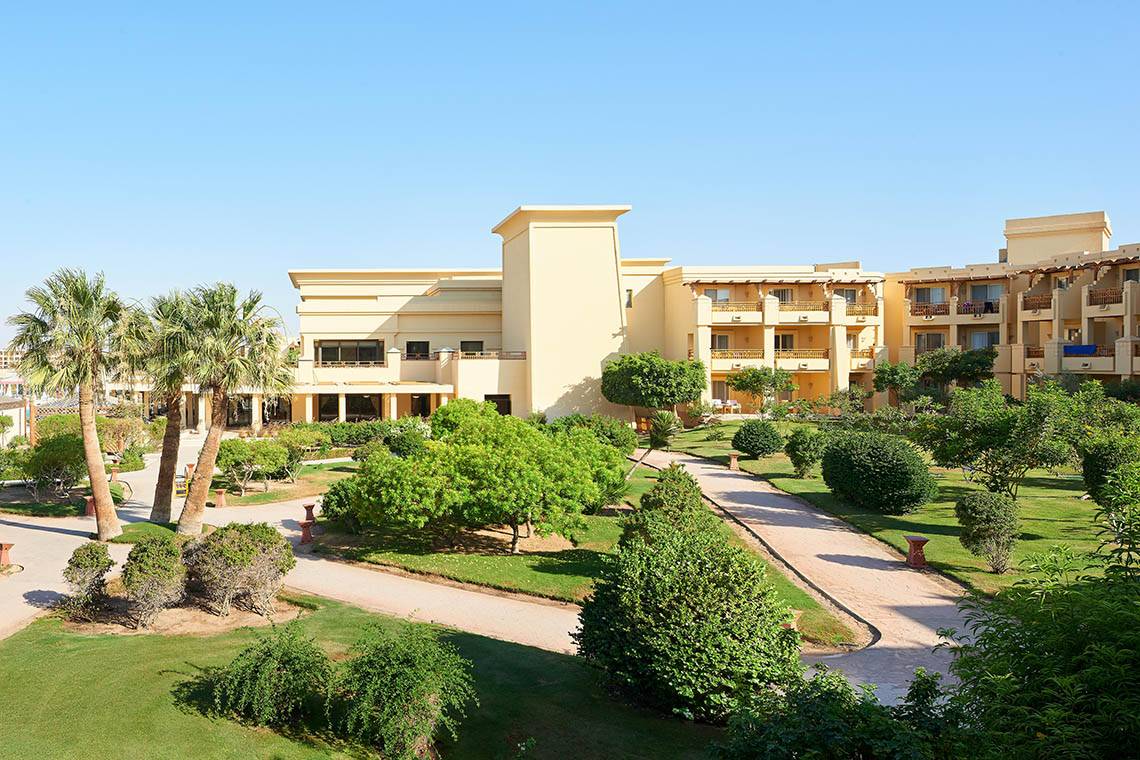 Sheraton Soma Bay Hotel in Hurghada, Aussenansicht des Hotels