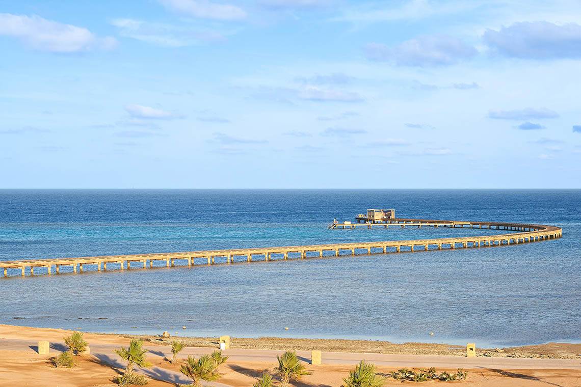 Sheraton Soma Bay Hotel in Hurghada, Sandstrand