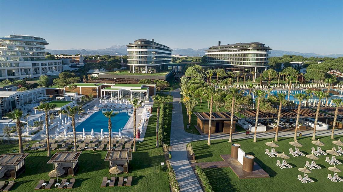 Voyage Belek Golf & Spa, Aussenansicht des Hotels