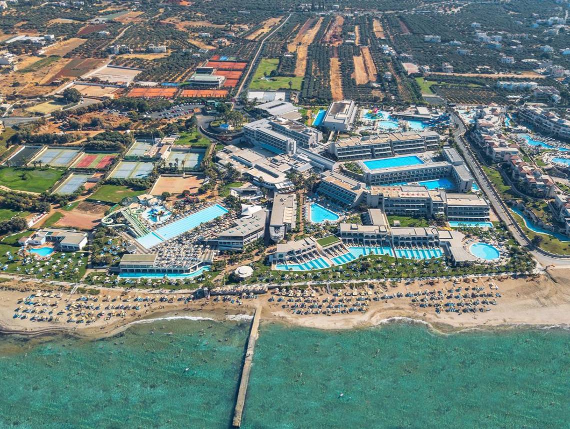 Lyttos Beach Hotel in Kreta, Aussenansicht des Hotels