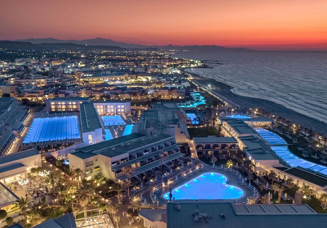 Lyttos Beach Hotel in Kreta, Aussenansicht des Hotels