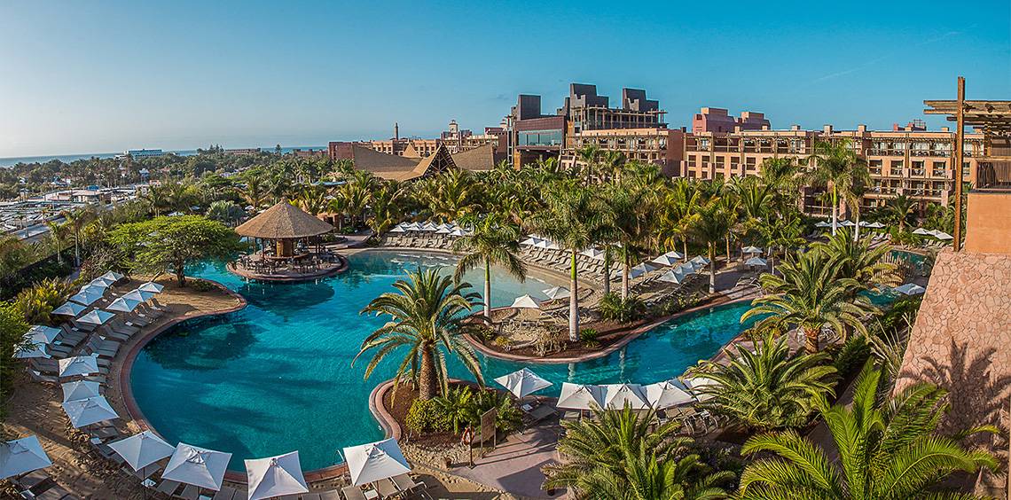 Lopesan Baobab Resort, Las Palmas, Aussenansicht des Hotels