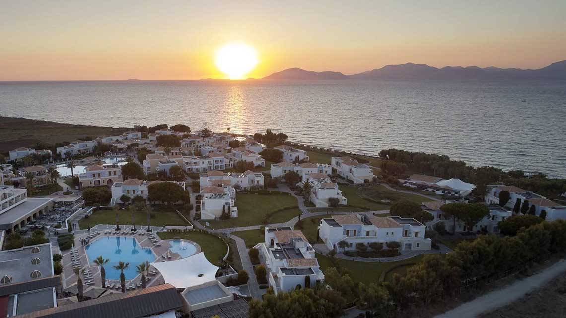 Neptune Hotels Resort in Kos, Sonnenuntergang