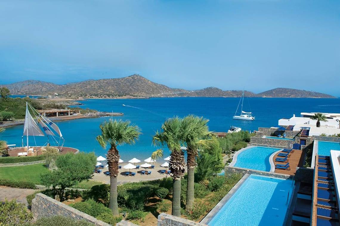 Elounda Bay Palace in Kreta, Aussenansicht des Hotels