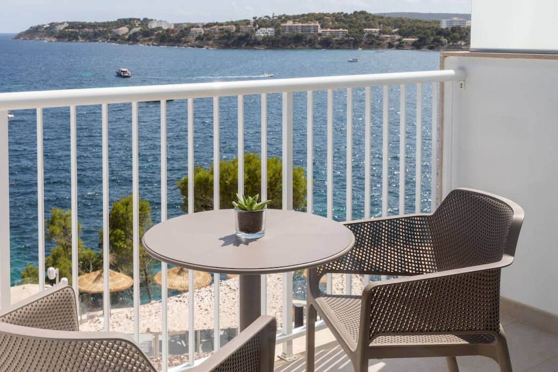 Blick vom Balkon des Hotels Florida Magaluf auf das Meer und die Stadt