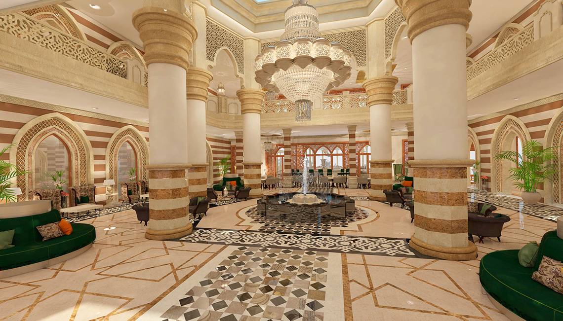 The Grand Palace Hotel in Hurghada - Empfangshalle