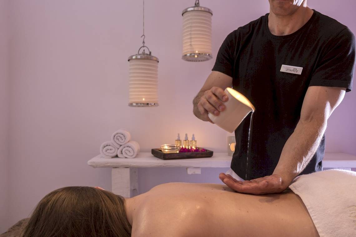 Massagebehandlung im Mykonos Theoxenia Boutique Hotel