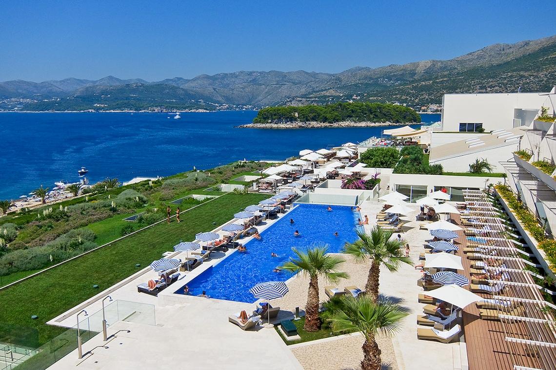 Dubrovnik President Valamar Collection Hotel mit großem Pool und Blick aufs Meer