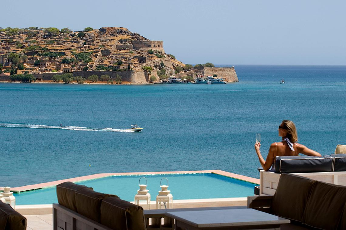 Aussicht auf das Meer vom Domes of Elounda, Autograph Collection Hotel