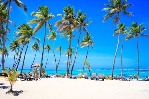 Punta Cana, Strand, Palms, Badeferien, Ferien