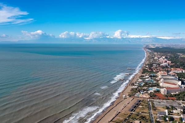 Der Sandstrand in Belek