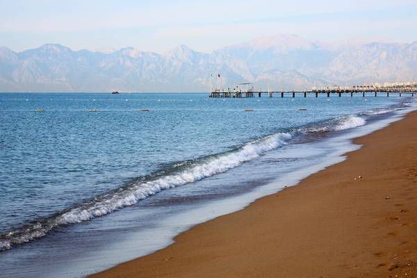Sonnenuntergang am Lara Beach in Alanya