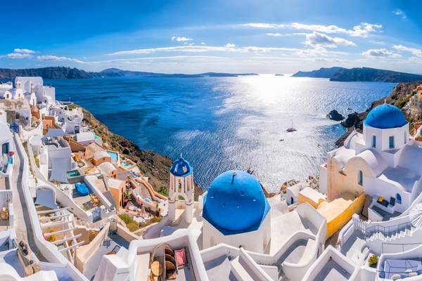 Ausblick auf Santorini