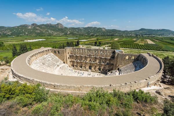 Das antike römische Theater in Aspendos