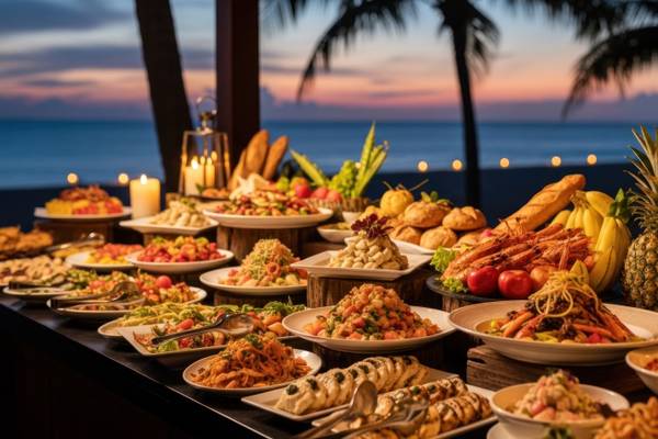 Buffet in einem Ultra All-Inclusive Hotel