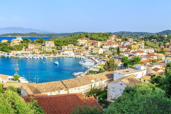 Der Hafen von Kassiopi