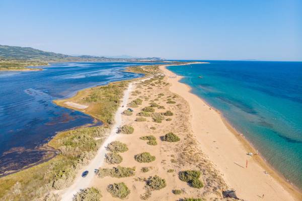 Der Korission-See auf Korfu