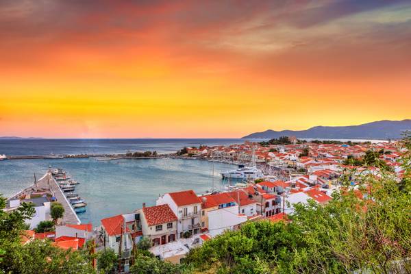 Der Sonnenuntergang auf Samos