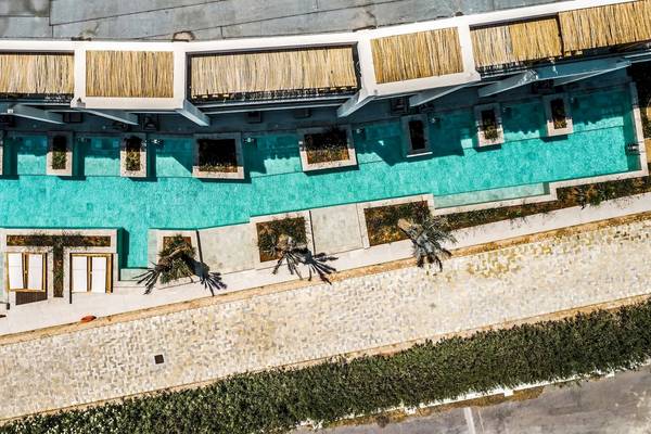 Mitsis Selection Rinela Hotel Pool aus der Luft