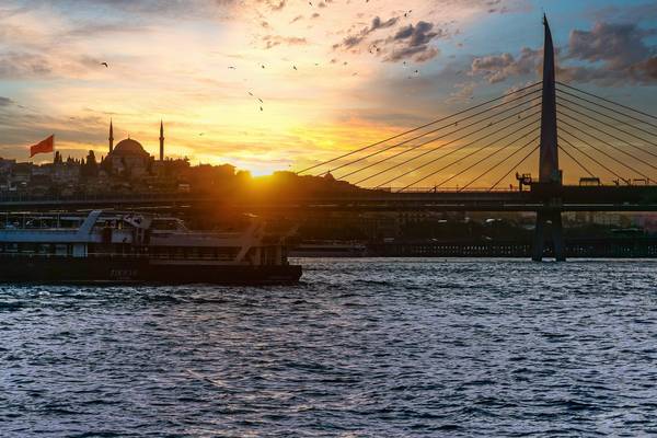 Istanbul bei Sonnenuntergang