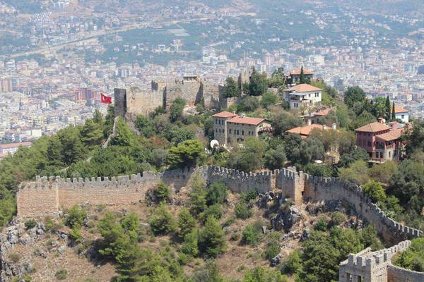 Blick auf die Burg von Alanya