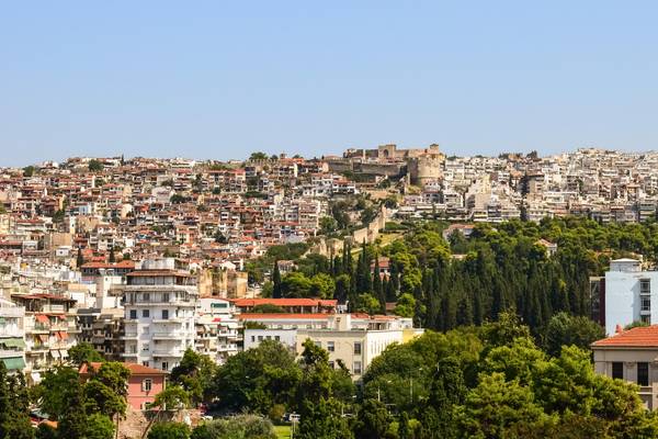 Blick über die Stadt von Thessaloniki