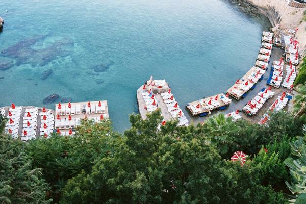 Hotelstrand in der Türkei