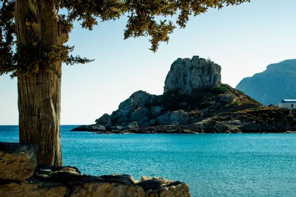 Kleine Insel im Meer vor Kos