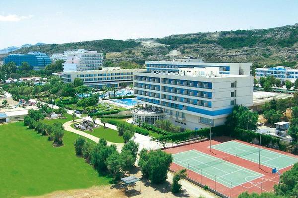 Blue Sea Beach Resort, Rhodos, Aussenansicht des Hotels