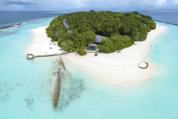 Royal Island Resort & Spa in Malediven, Aussenansicht, Strand, Meer